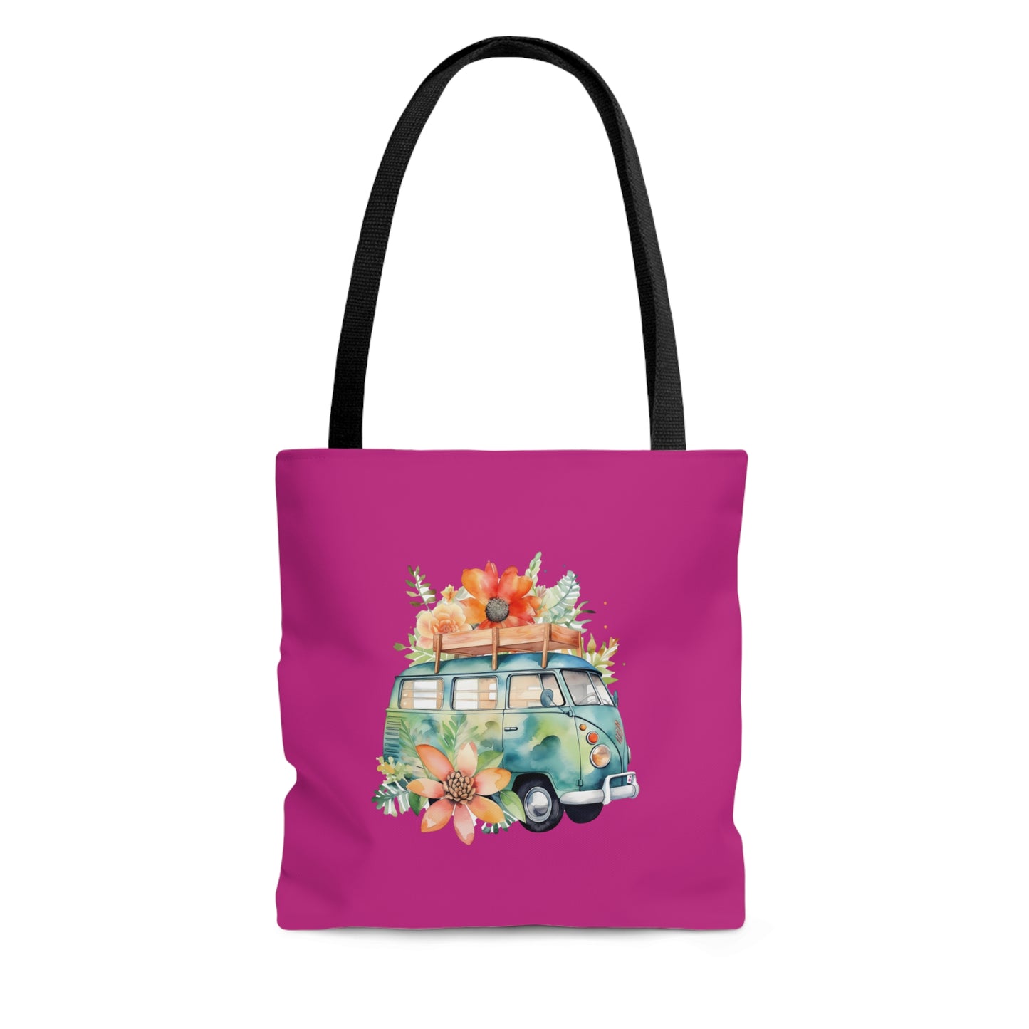 Flowered Bus Tote Bag