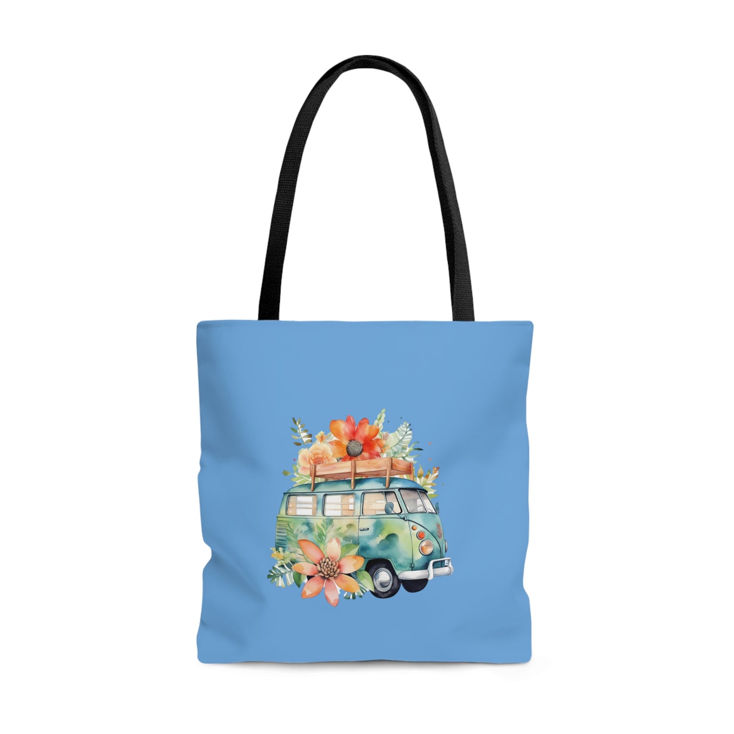 Flowered Bus Tote Bag