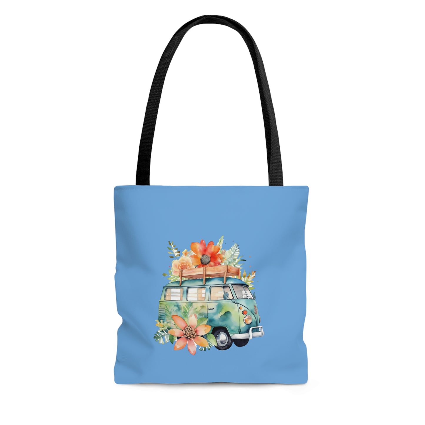 Flowered Bus Tote Bag