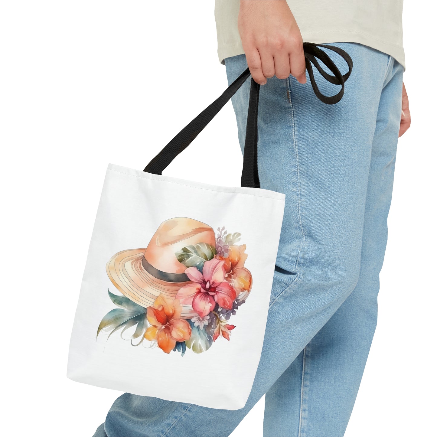 Flowers and Hat Tote Bag