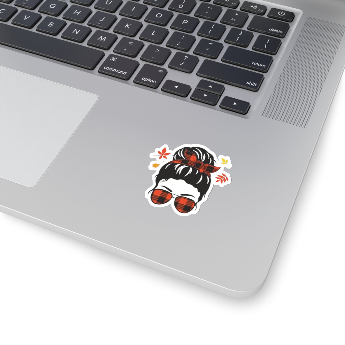 Fall Messy Bun Indoor Vinyl Sticker