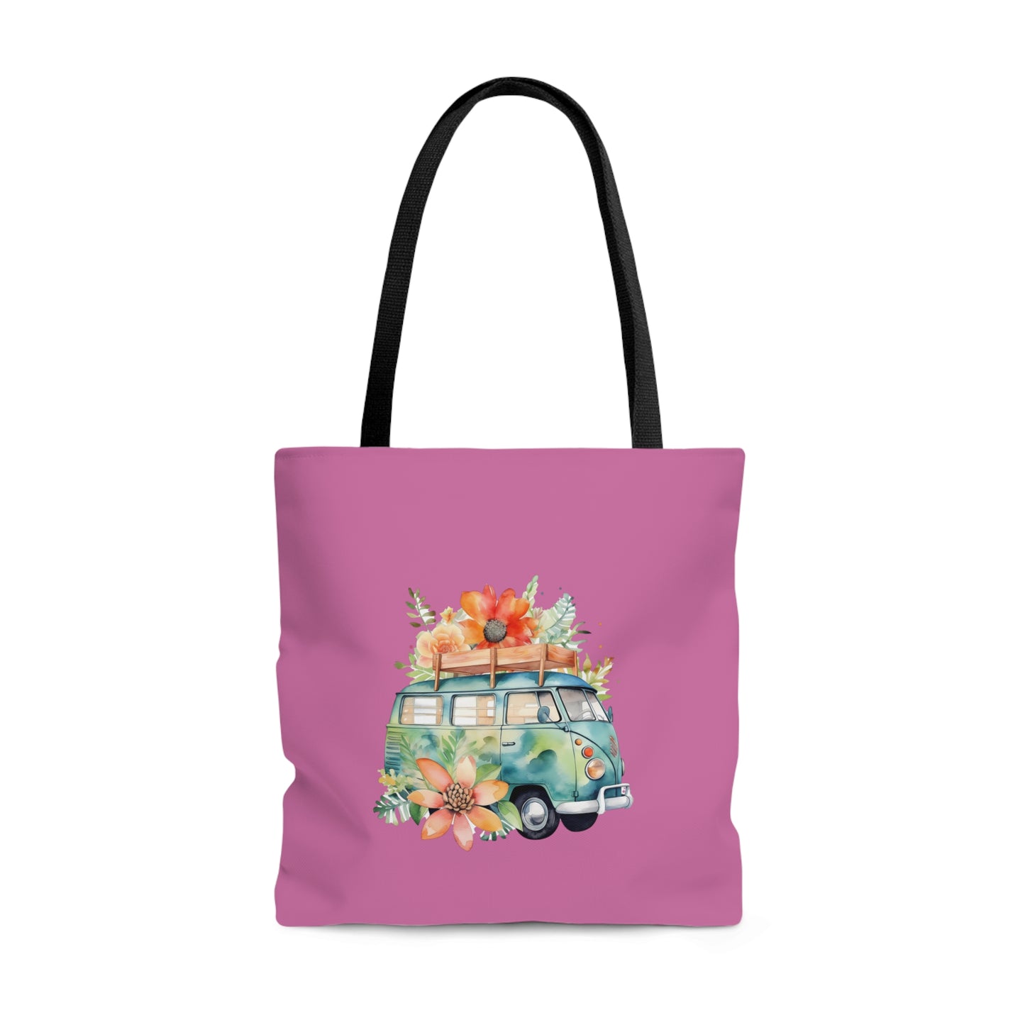 Flowered Bus Tote Bag