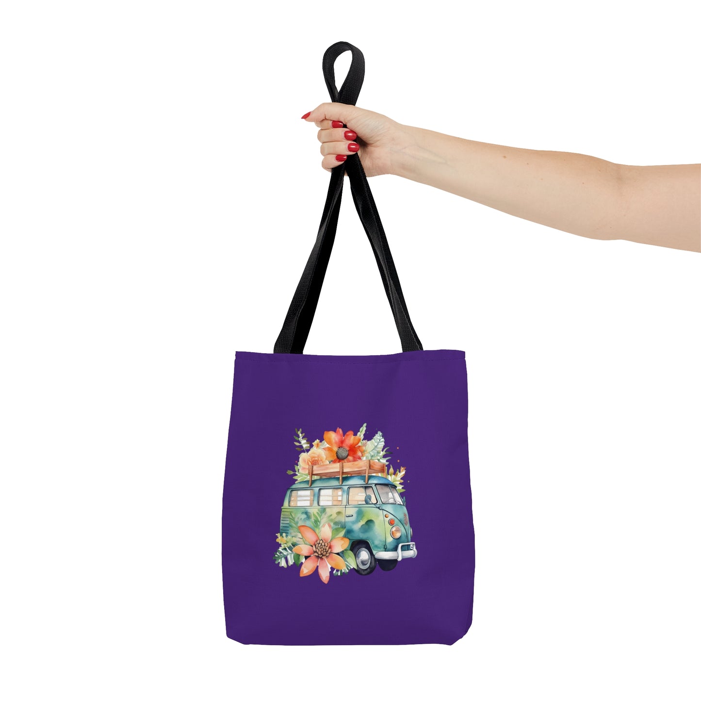 Flowered Bus Tote Bag