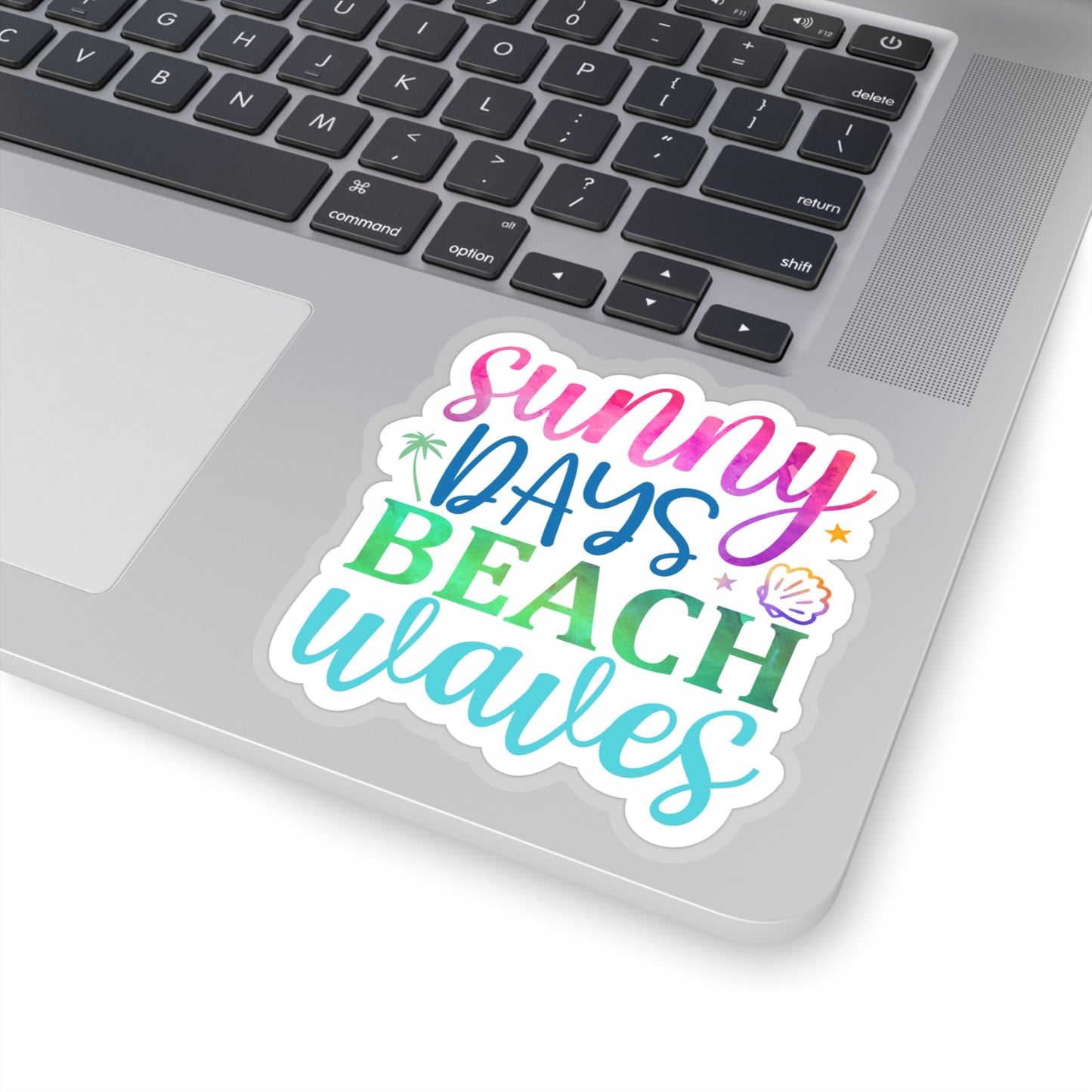 Sunny Days Beach Waves Indoor Vinyl Sticker