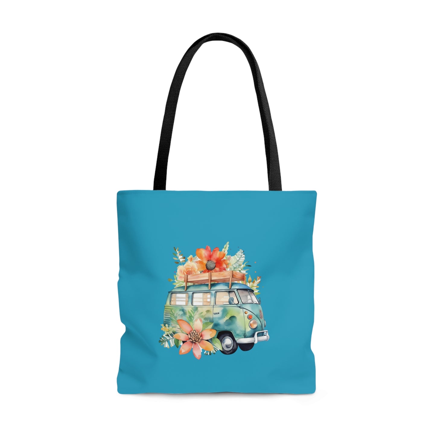 Flowered Bus Tote Bag