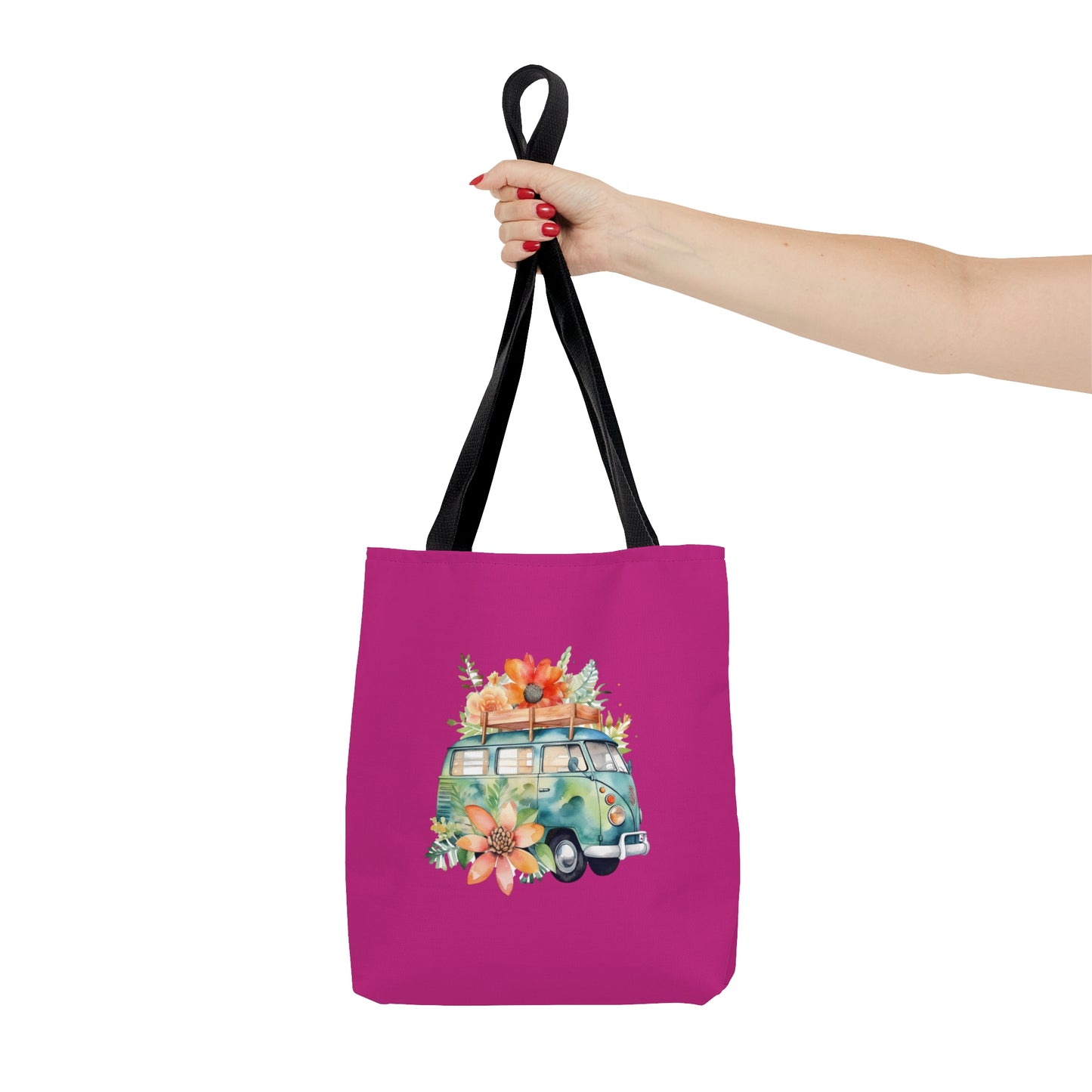 Flowered Bus Tote Bag