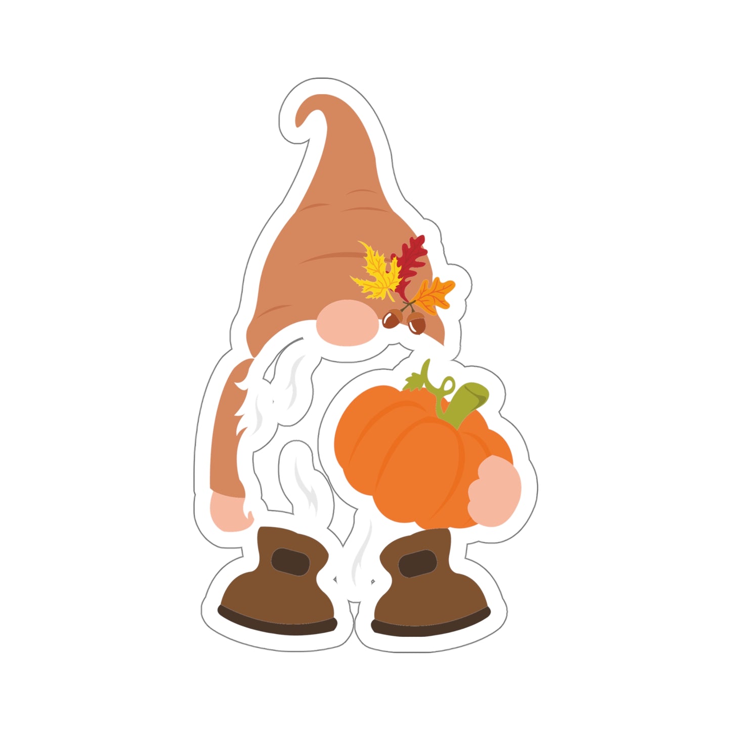 Fall Gnome Indoor Vinyl Sticker