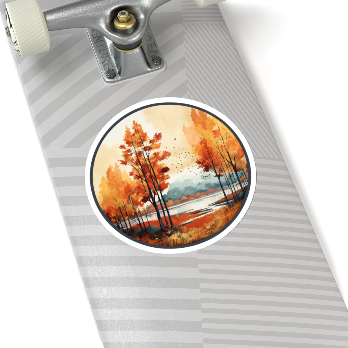 Fall Circle Indoor Vinyl Sticker