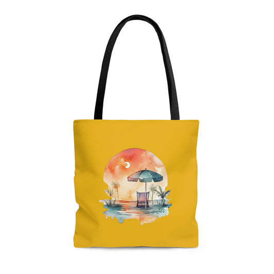 Beach Chair with Umbrella Tote Bag