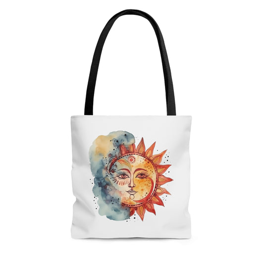 Sun and Watercolor Tote Bag