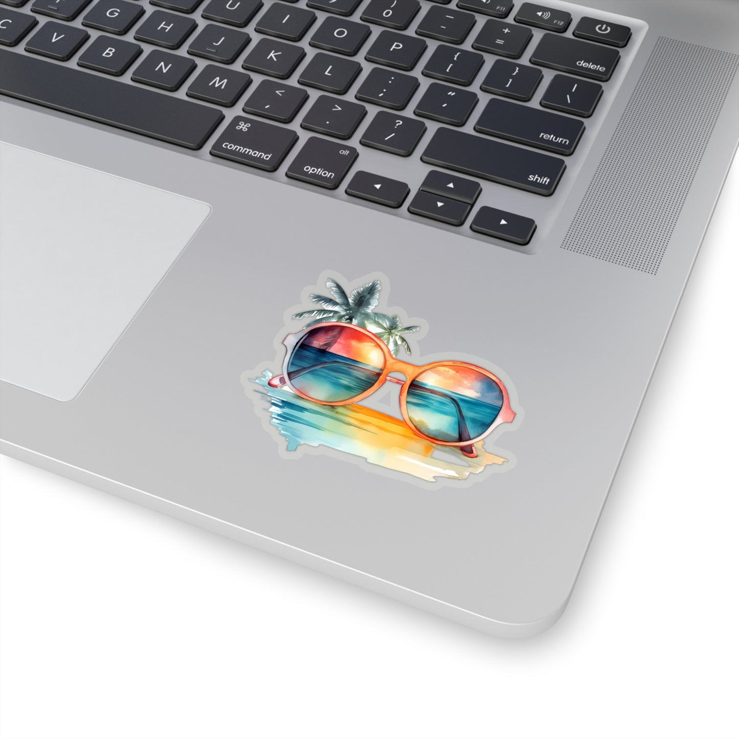 Sunglasses and Palm Trees Indoor Vinyl Sticker