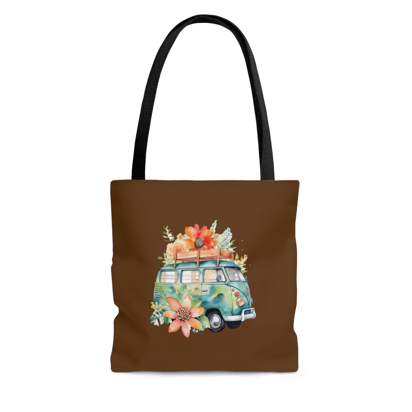 Flowered Bus Tote Bag