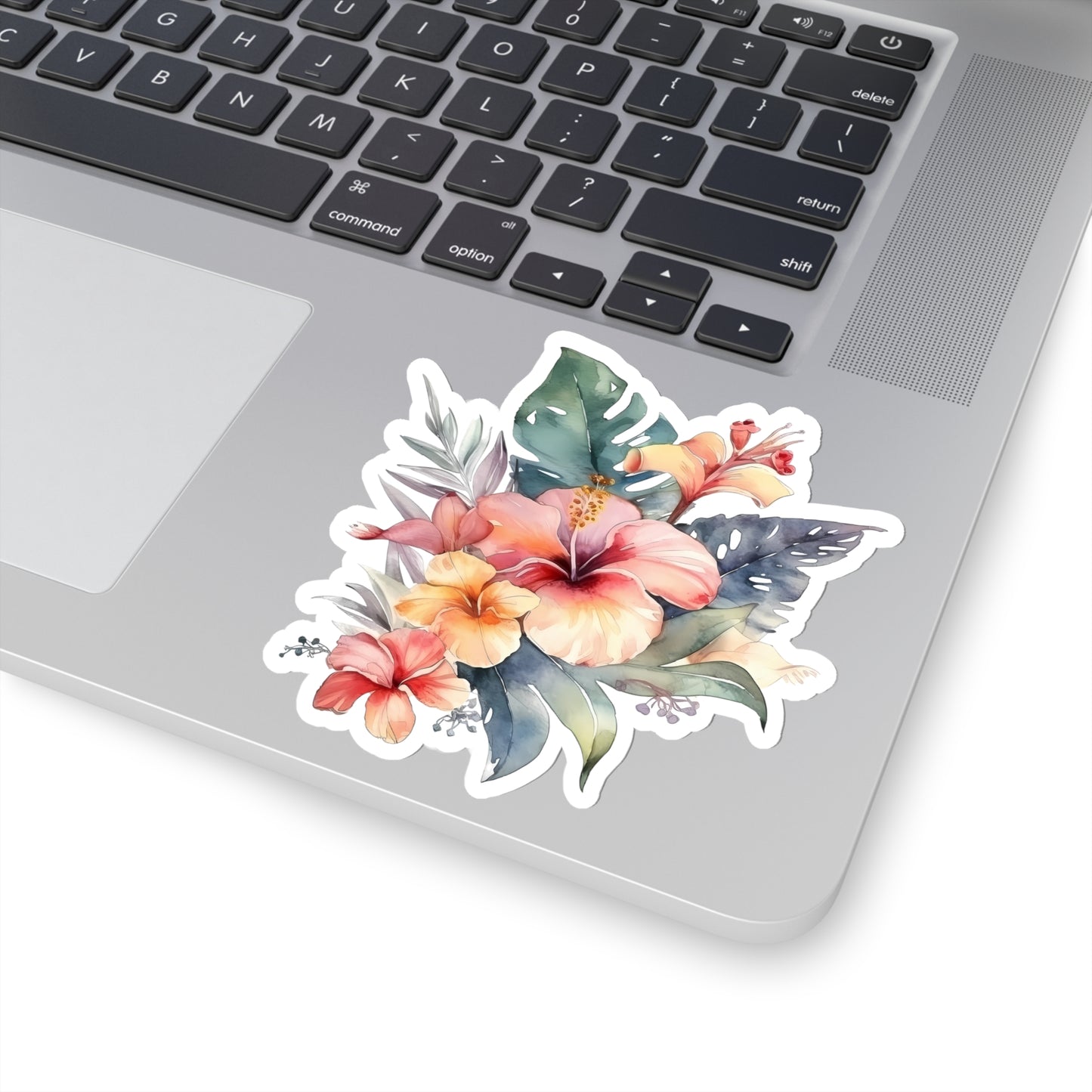 Island Flowers Vinyl Indoor Sticker