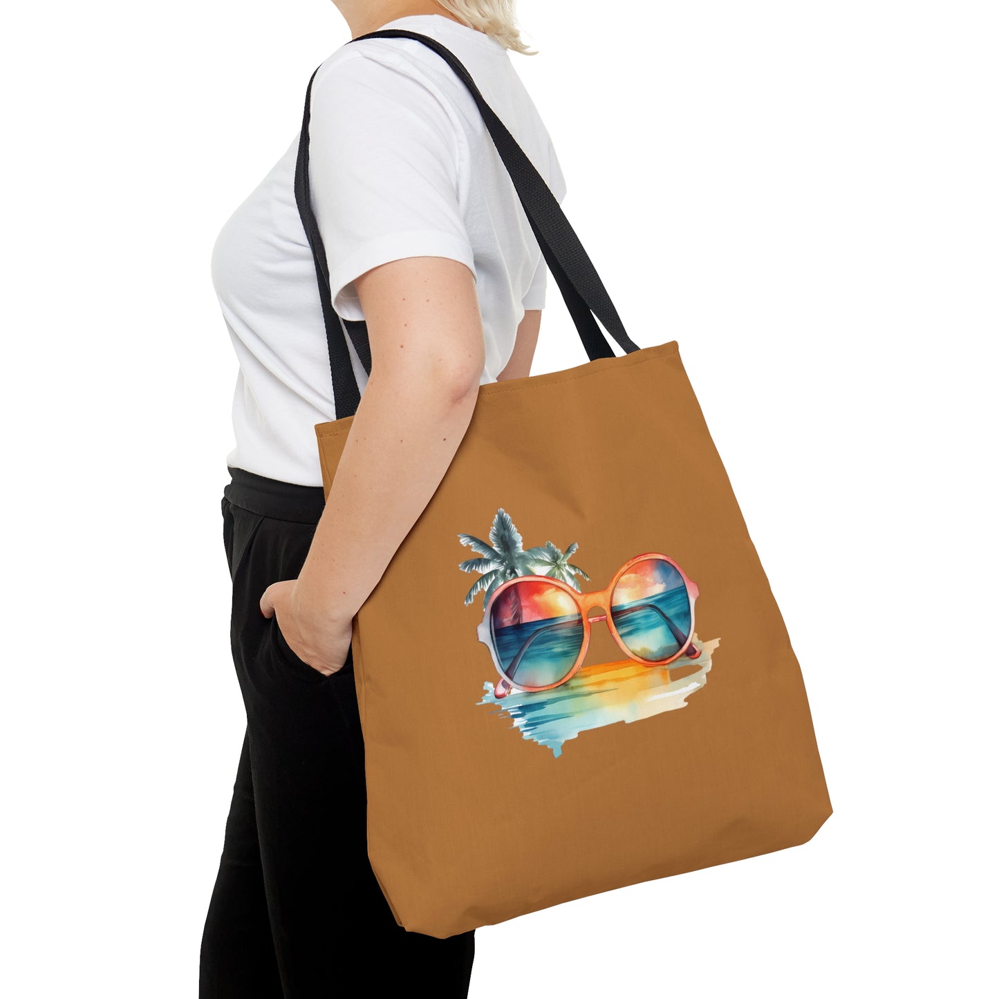 Sunglasses and Palm Trees Tote Bag