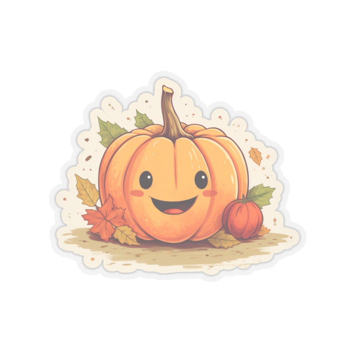 Fall Pumpkin Indoor Vinyl Sticker