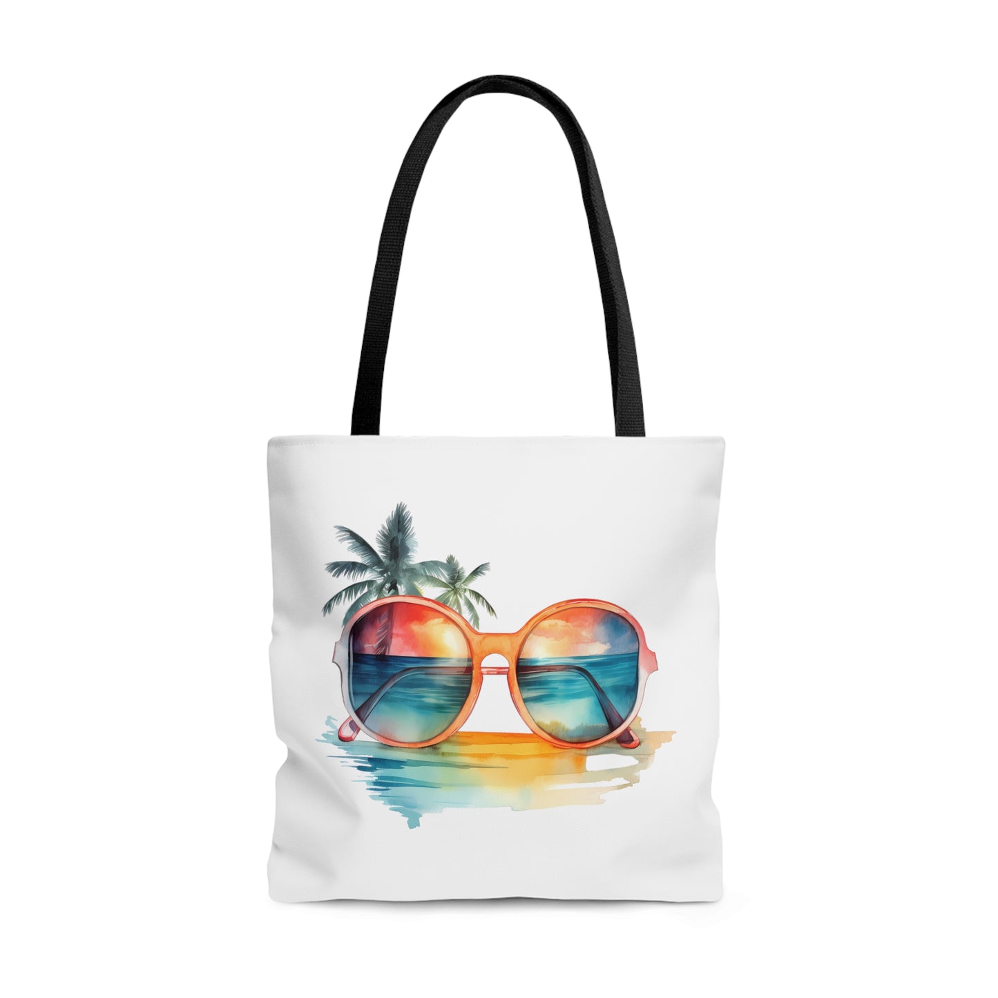 Sunglasses and Palm Trees Tote Bag