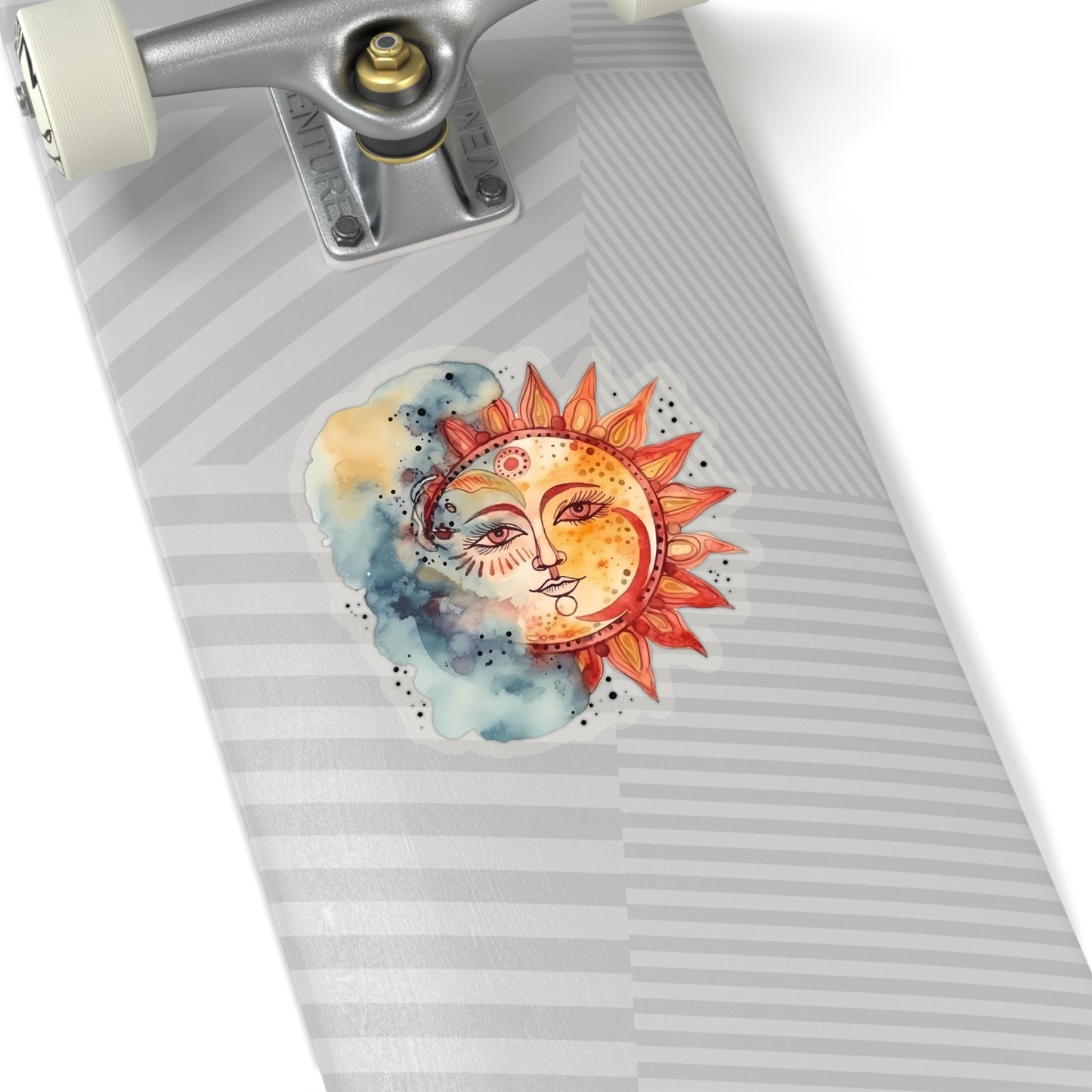 Sun and Watercolor Indoor Vinyl Sticker