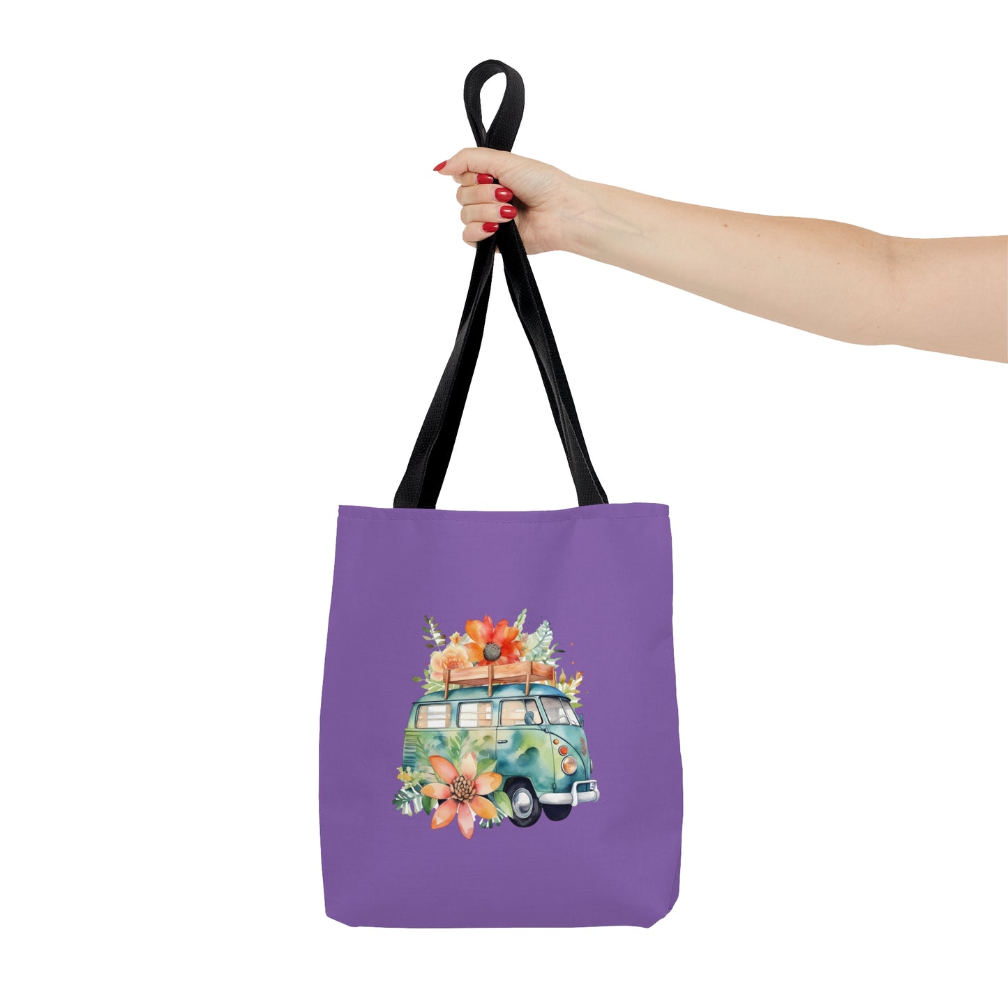 Flowered Bus Tote Bag