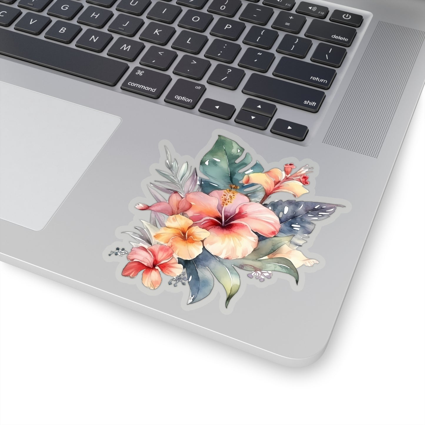 Island Flowers Vinyl Indoor Sticker