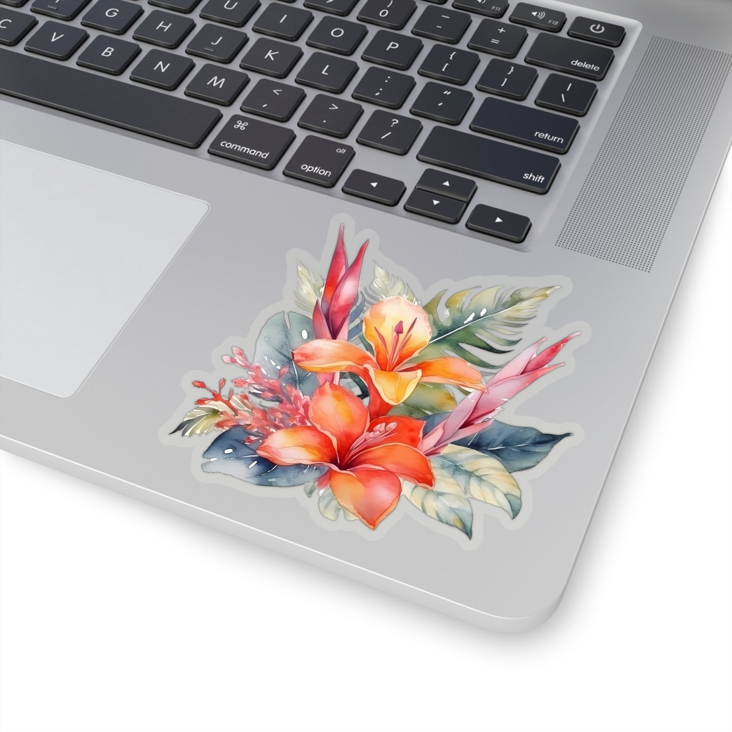 Beautiful Island Flowers Vinyl Indoor Sticker