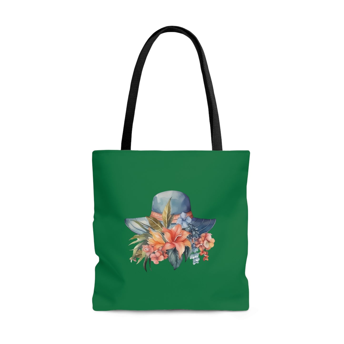 Hat and Flowers Tote Bag