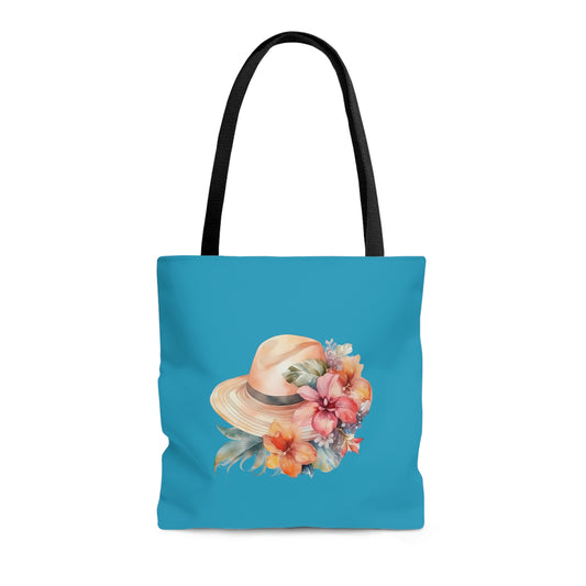 Flowers and Hat Tote Bag