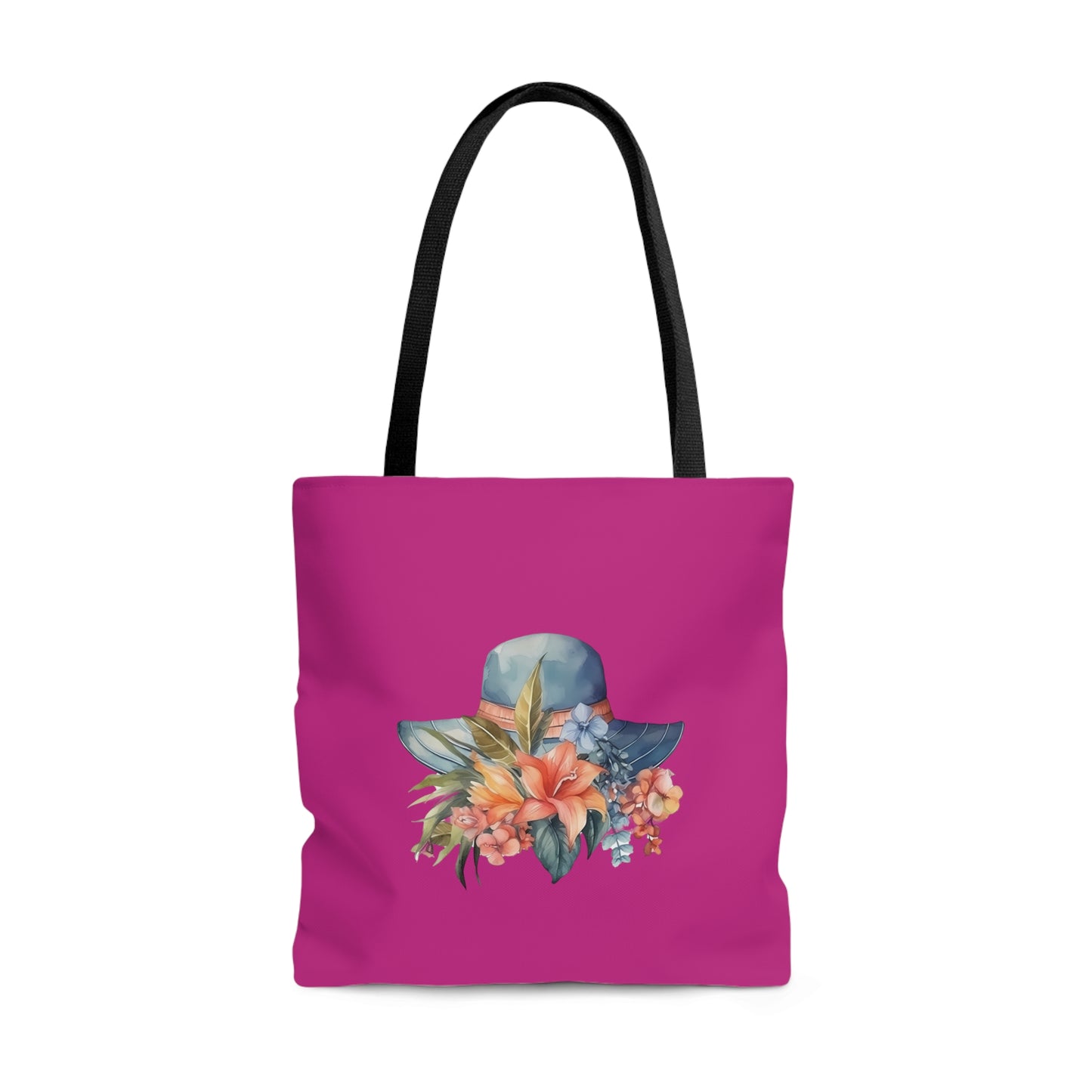 Hat and Flowers Tote Bag