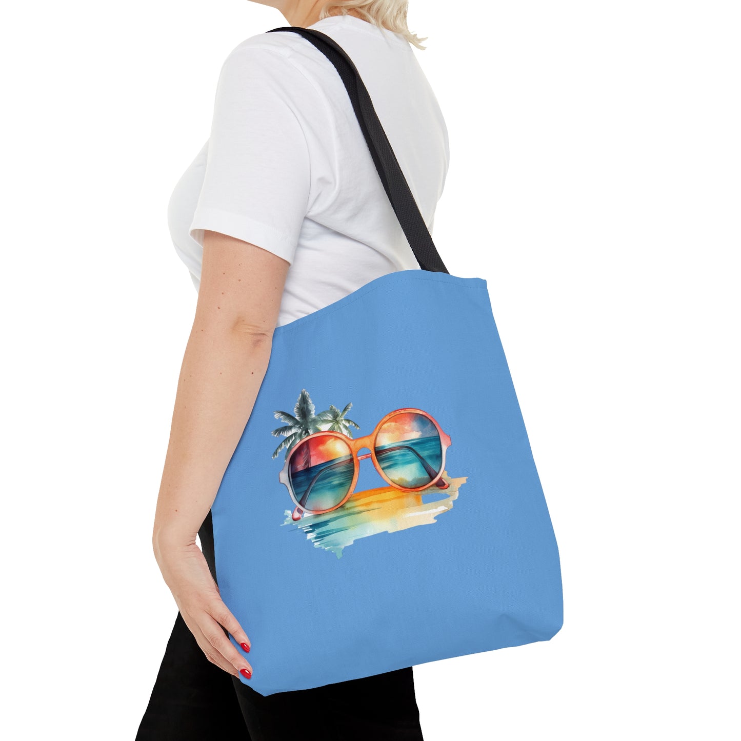 Sunglasses and Palm Trees Tote Bag