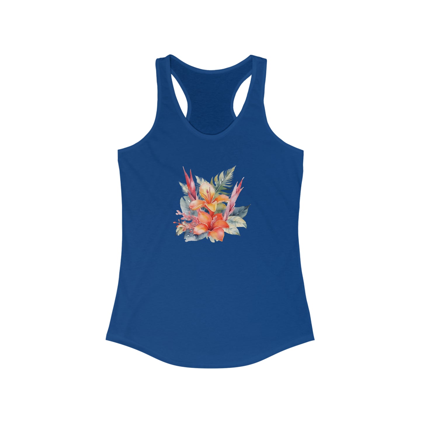 Beautiful Island Flowers Racerback Tank