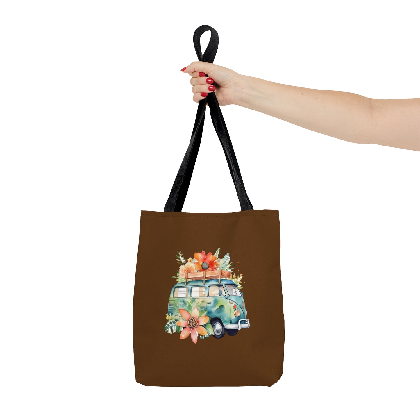 Flowered Bus Tote Bag