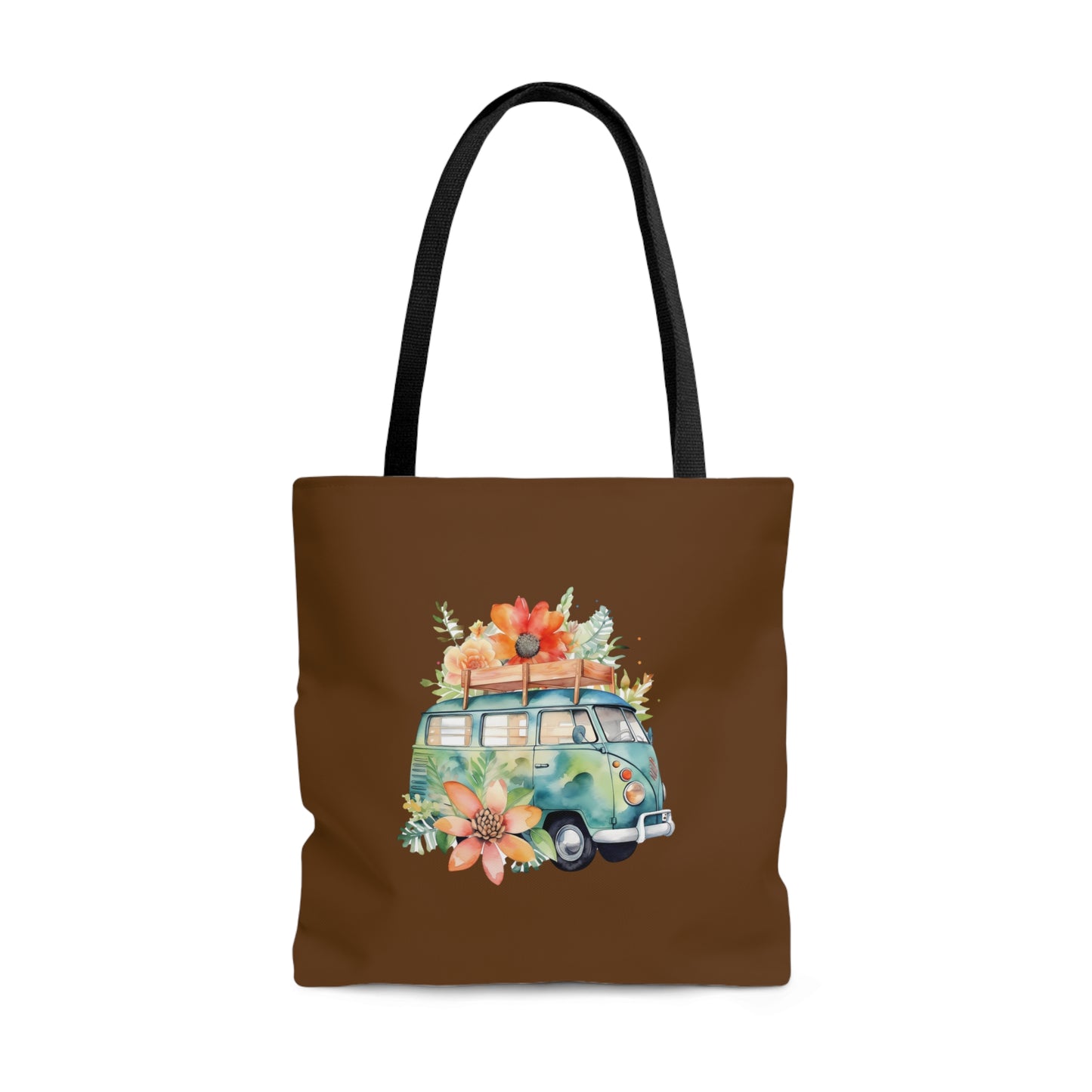 Flowered Bus Tote Bag