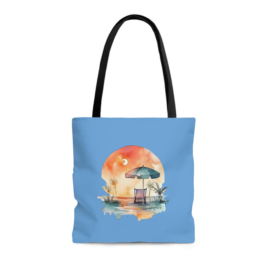 Beach Chair with Umbrella Tote Bag