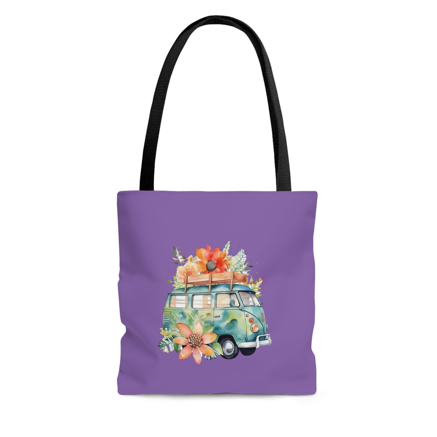 Flowered Bus Tote Bag