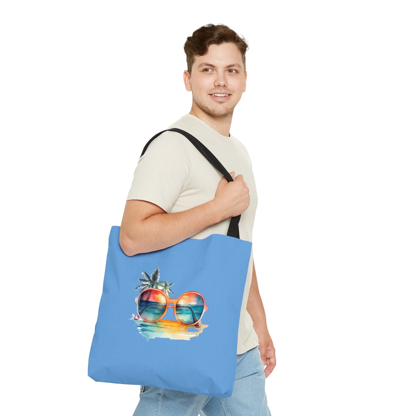 Sunglasses and Palm Trees Tote Bag