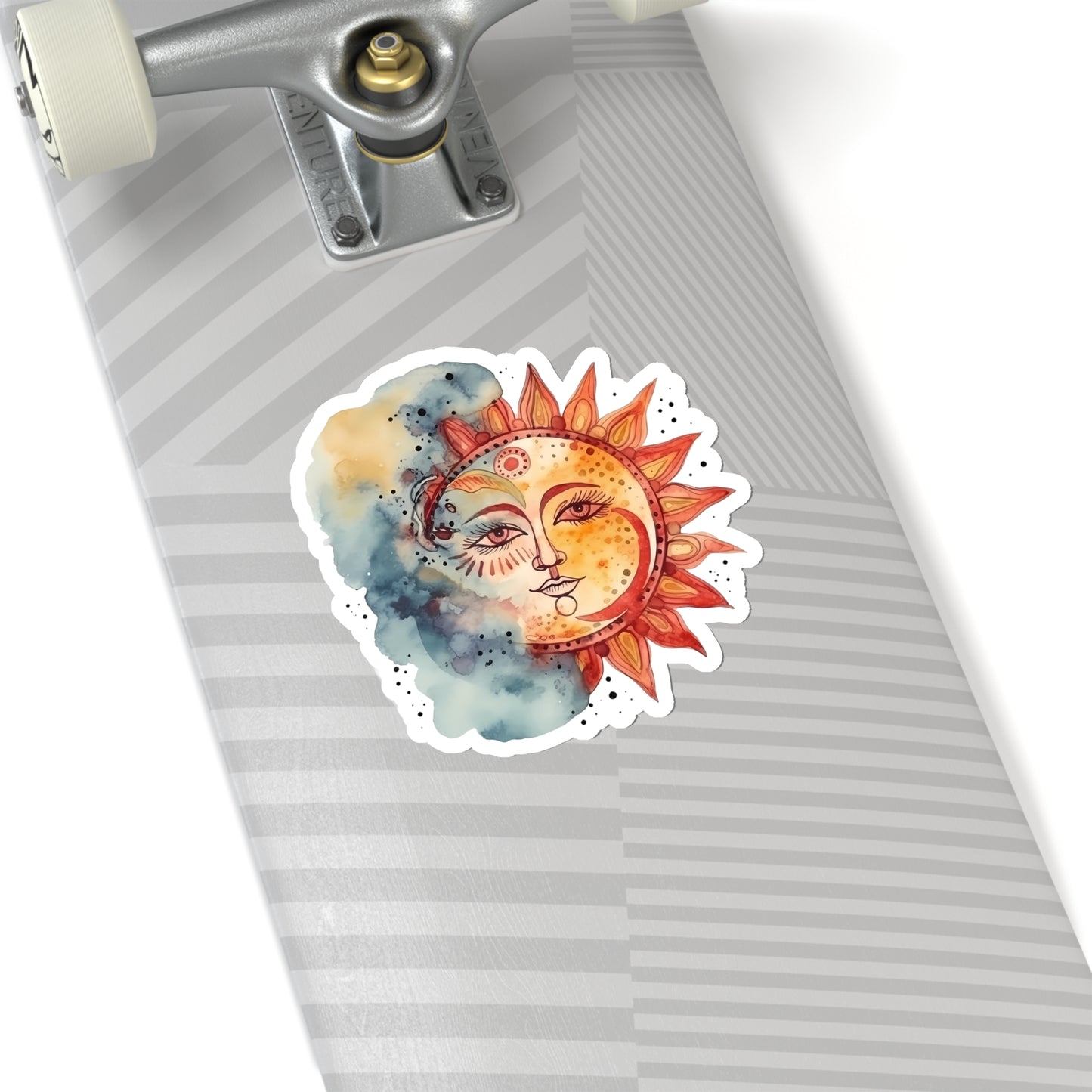 Sun and Watercolor Indoor Vinyl Sticker