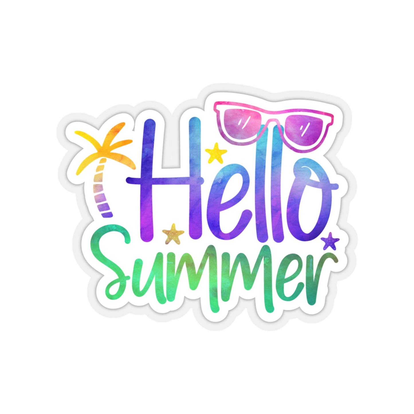 Hello Summer Indoor Vinyl Sticker