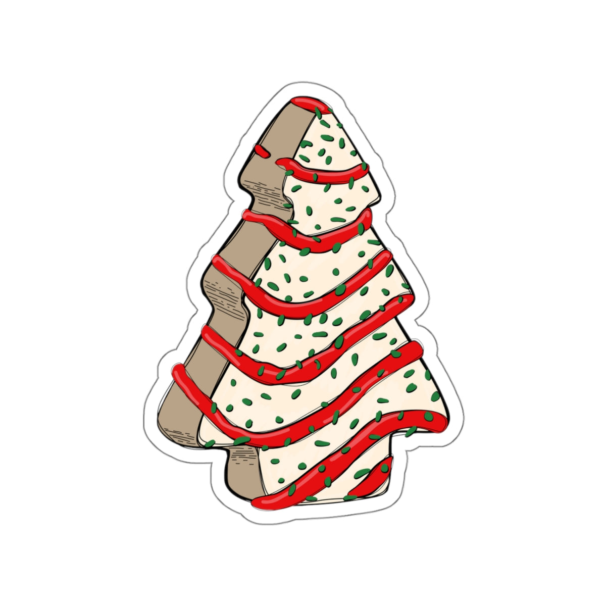 Christmas Cookie Indoor Vinyl Sticker