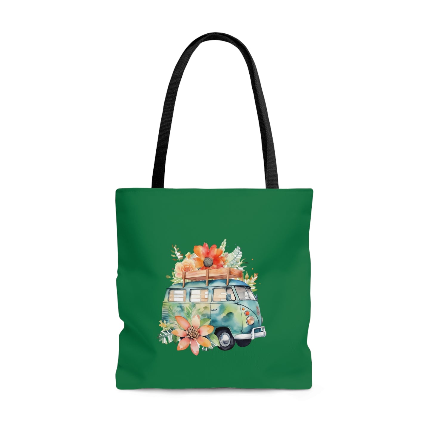 Flowered Bus Tote Bag