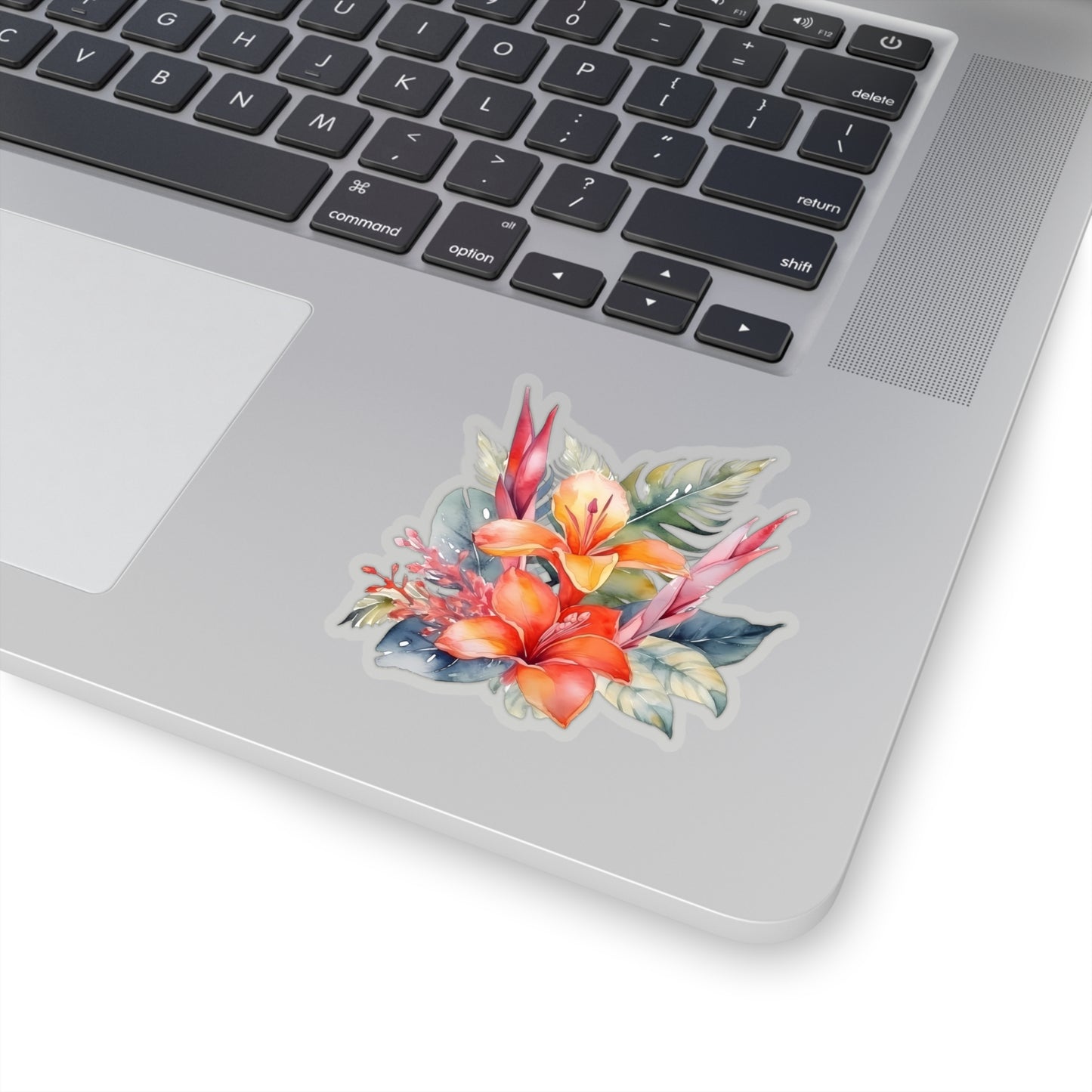 Beautiful Island Flowers Vinyl Indoor Sticker