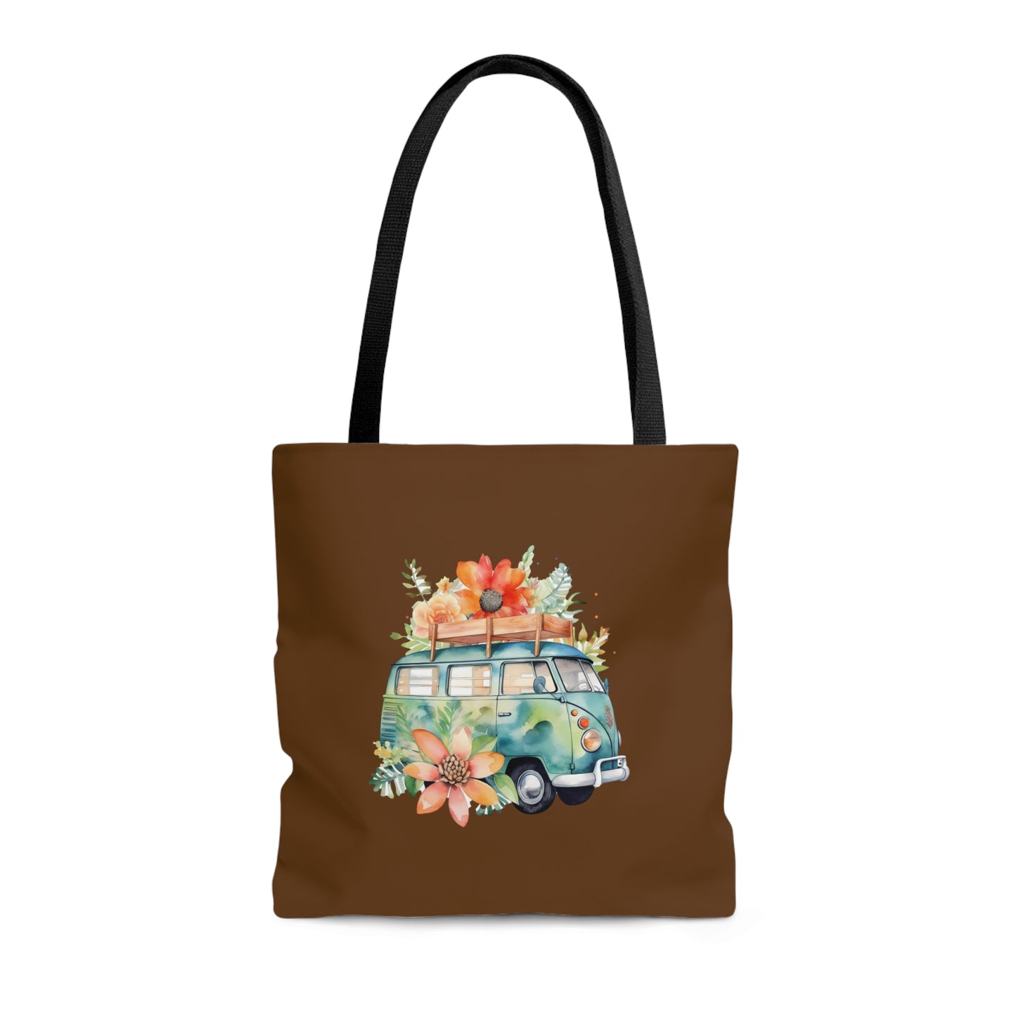 Flowered Bus Tote Bag