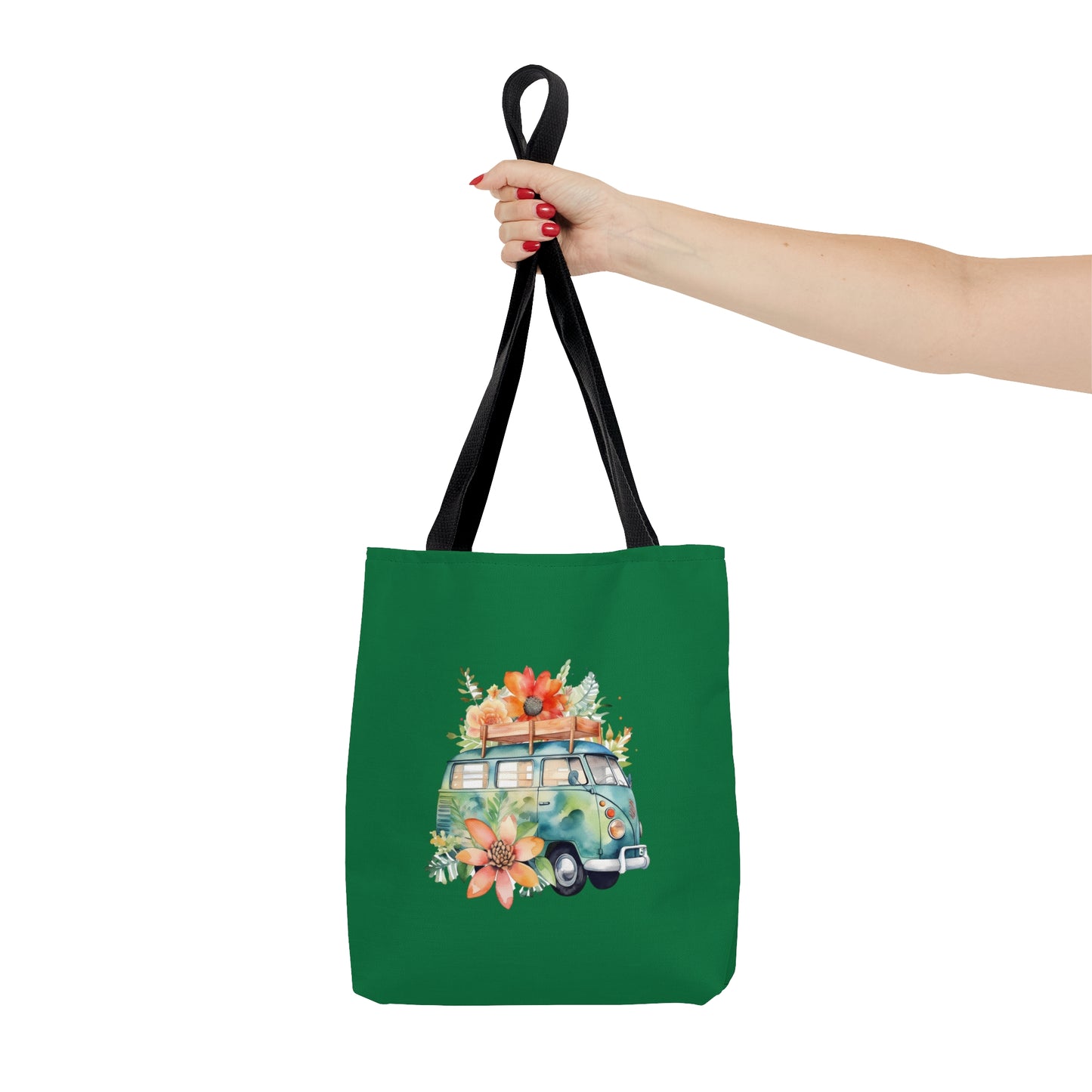 Flowered Bus Tote Bag