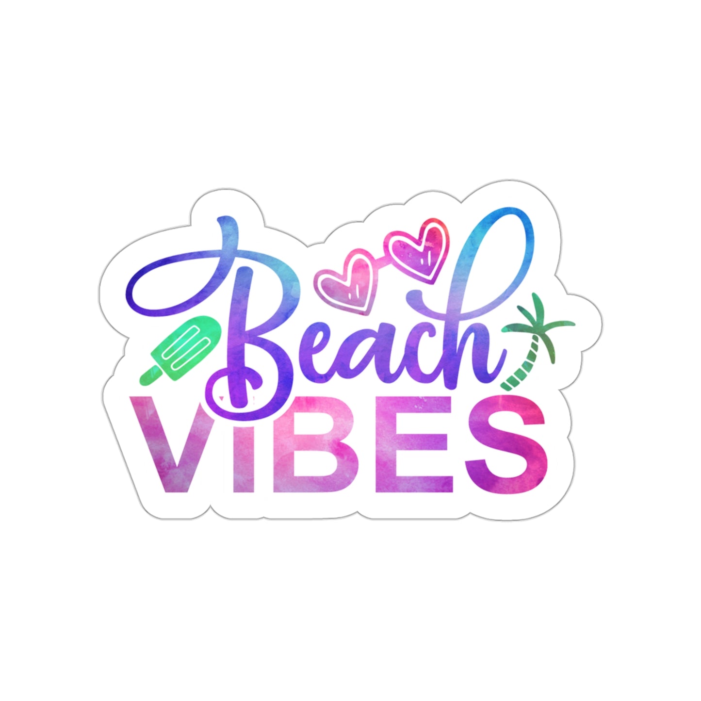 Beach Vibes Indoor Vinyl Sticker