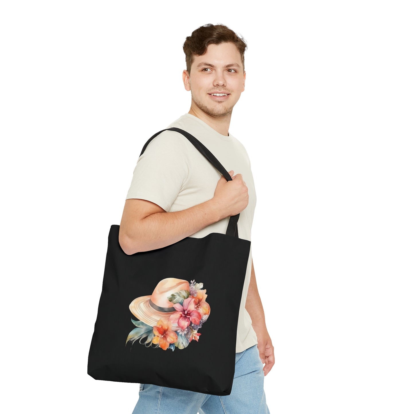 Flowers and Hat Tote Bag