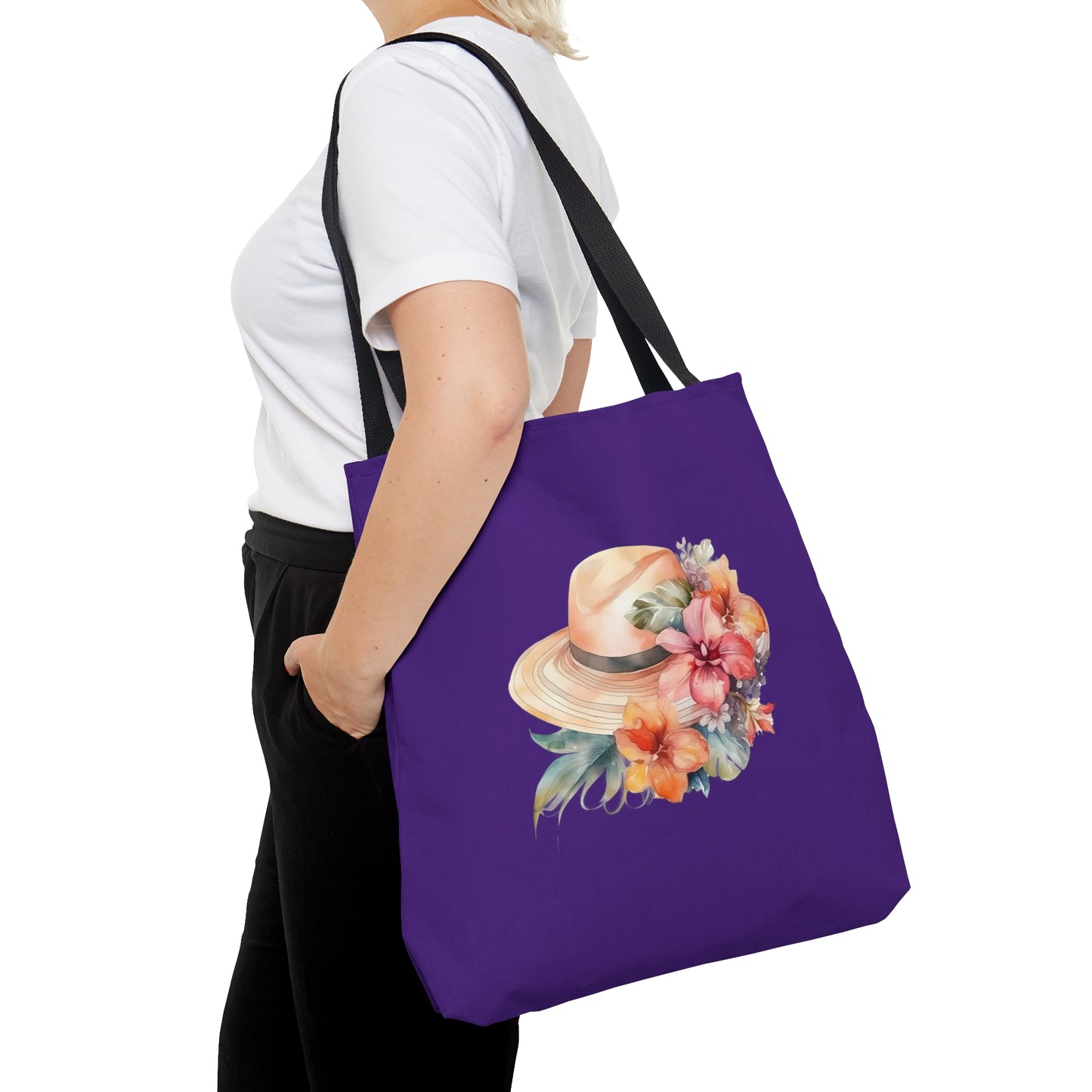 Flowers and Hat Tote Bag