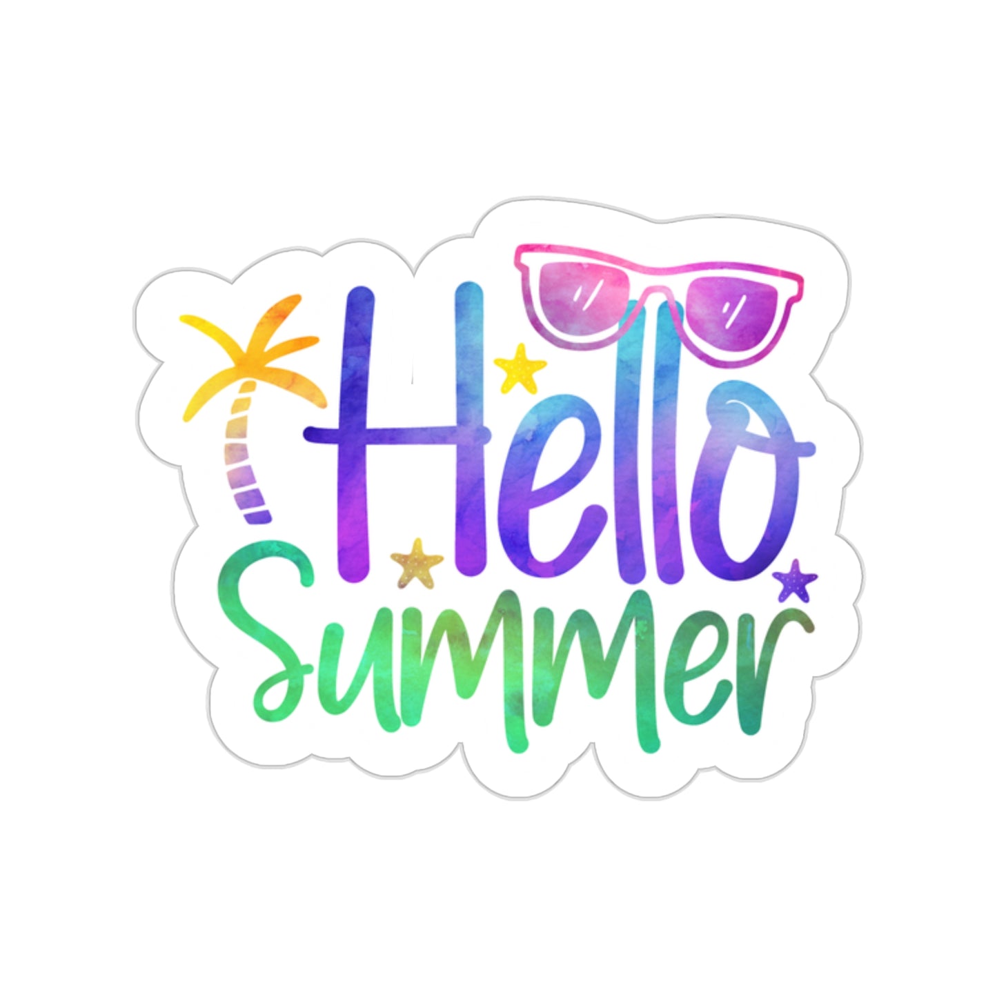 Hello Summer Indoor Vinyl Sticker