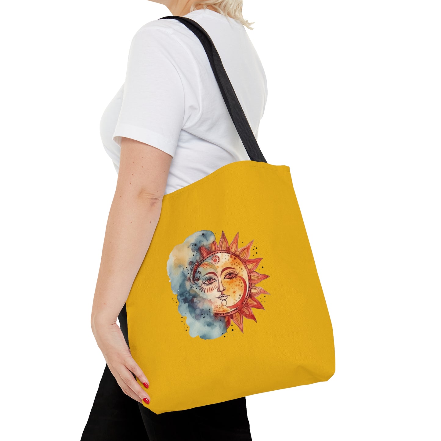 Sun and Watercolor Tote Bag