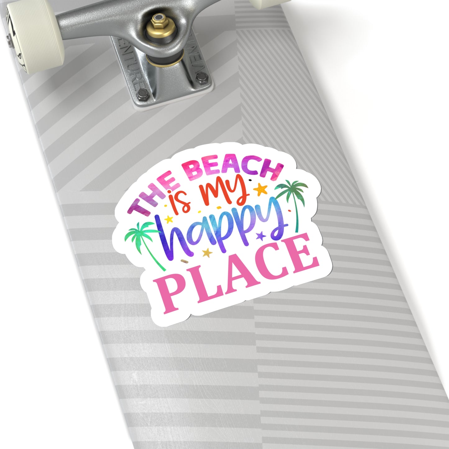 The Beach is my Happy Place Indoor Vinyl Sticker