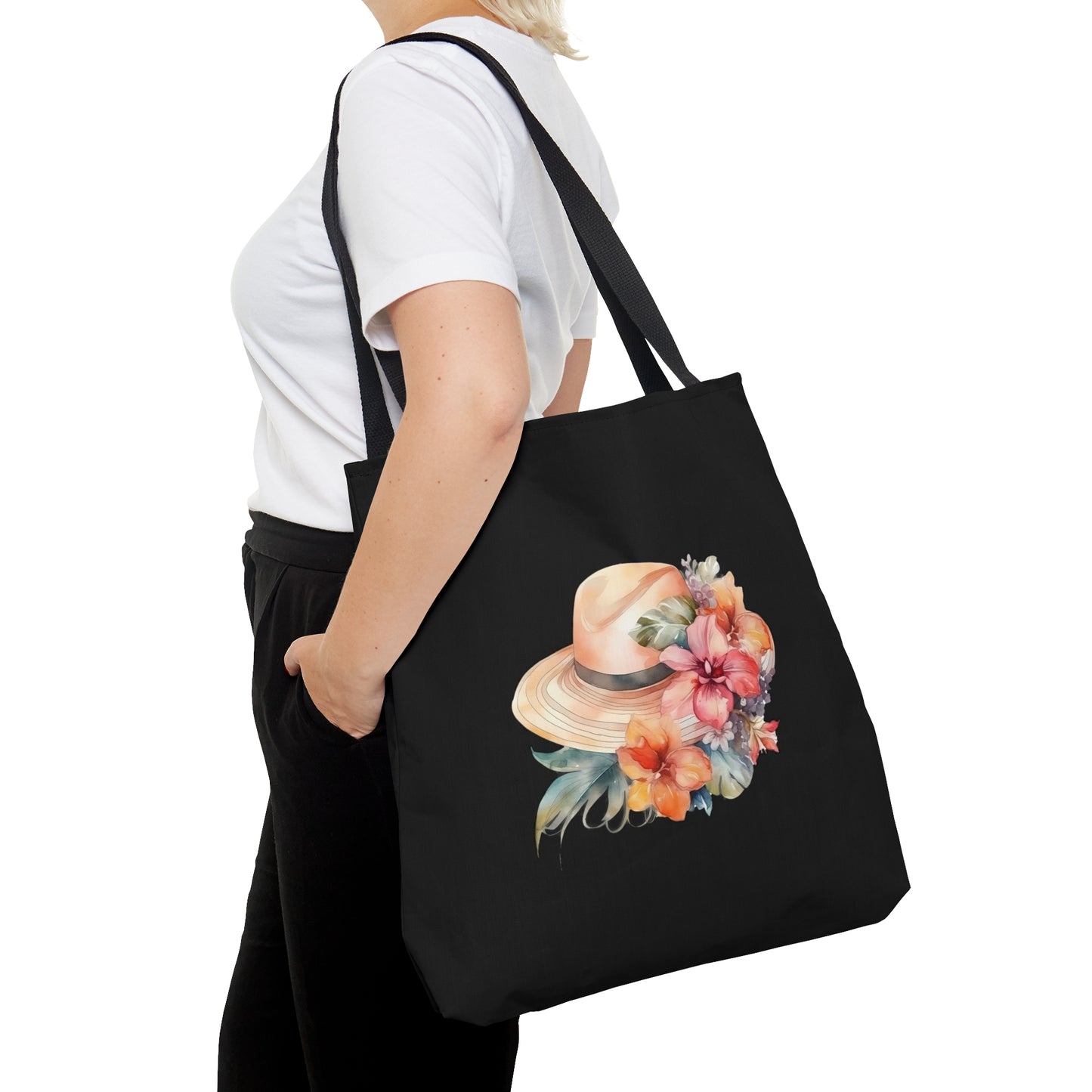 Flowers and Hat Tote Bag