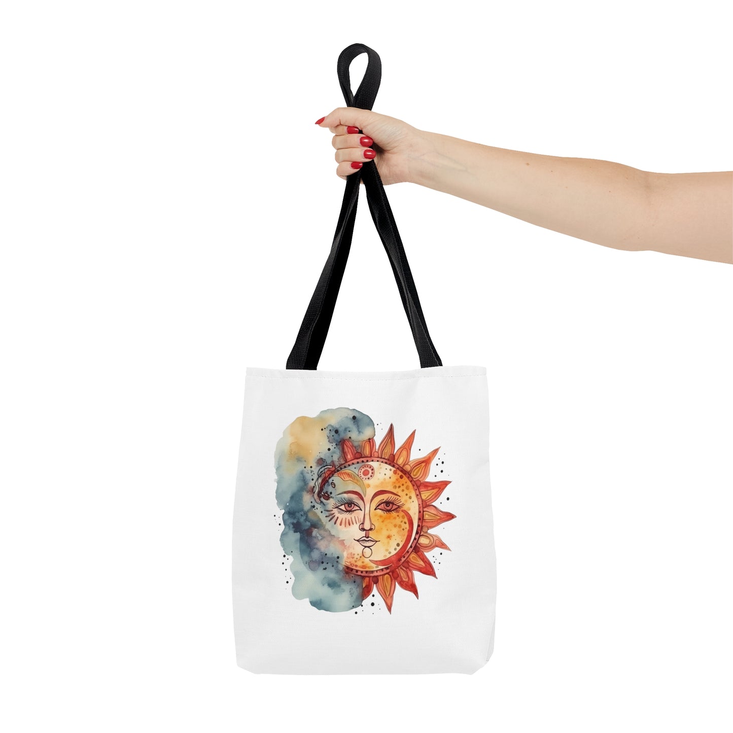 Sun and Watercolor Tote Bag