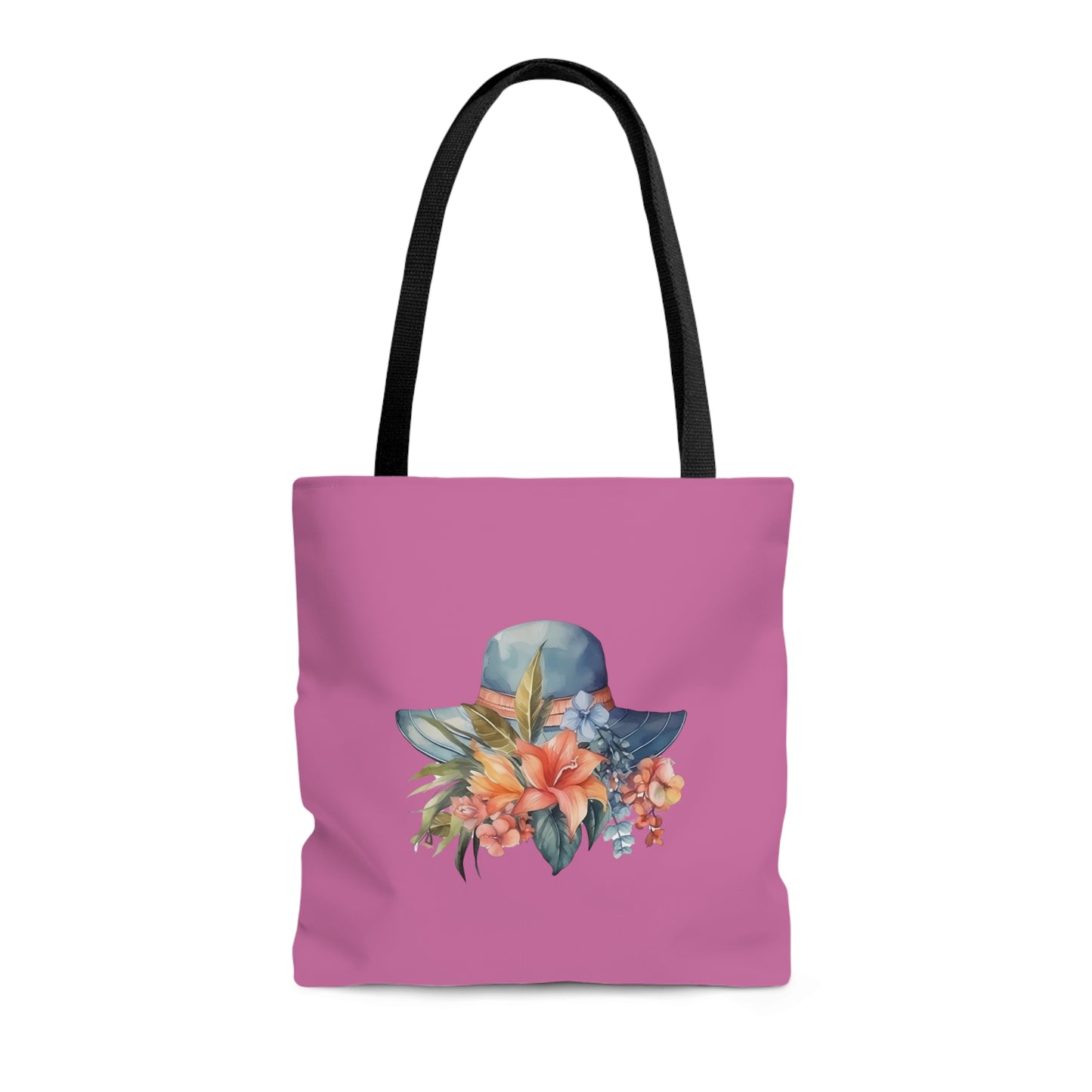 Hat and Flowers Tote Bag